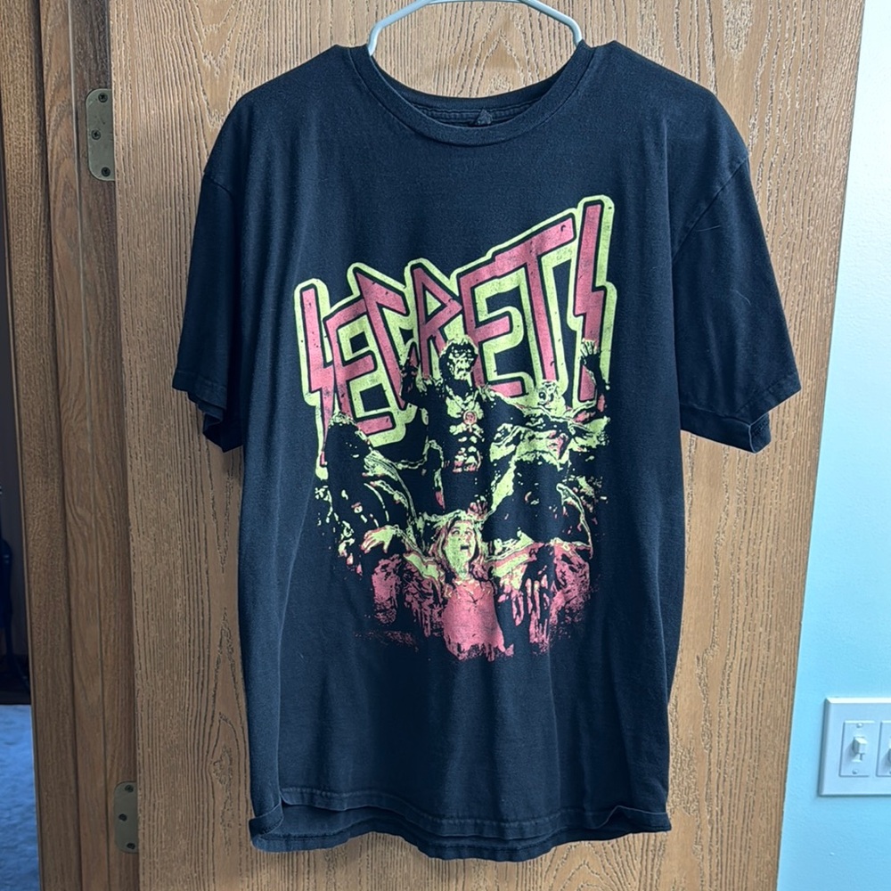 Secrets Band Graphic T-Shirt Black